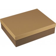 Caja cartón para manta,tapa beige y base